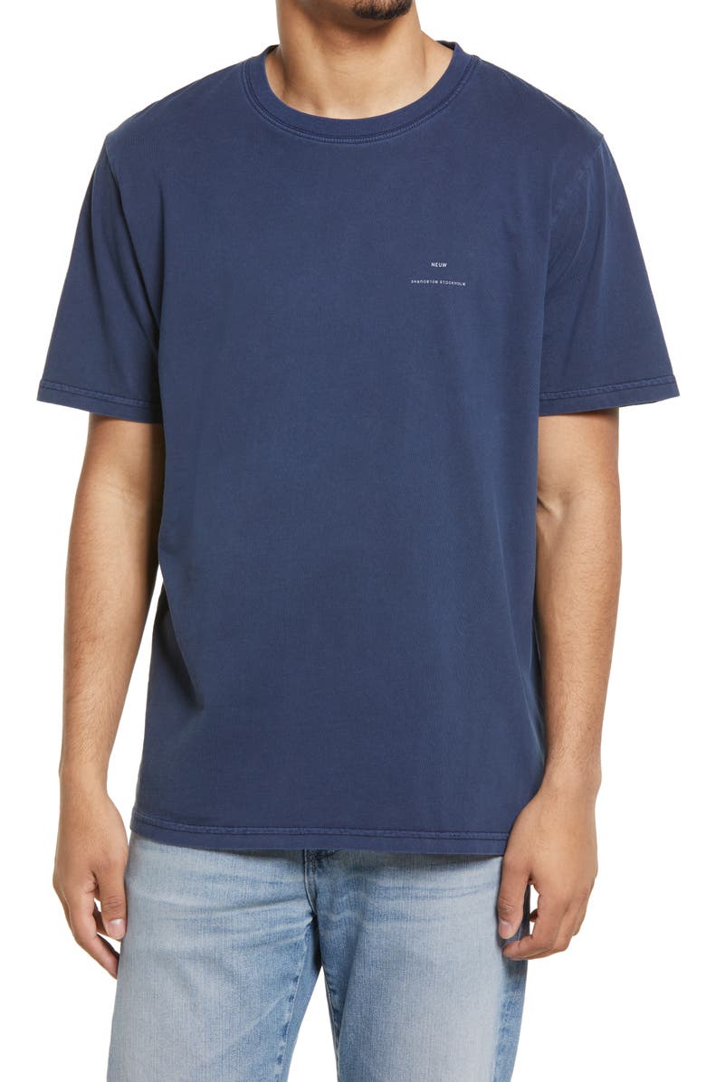 NEUW DENIM Men's Band Double Home Logo T-Shirt, Main, color, 