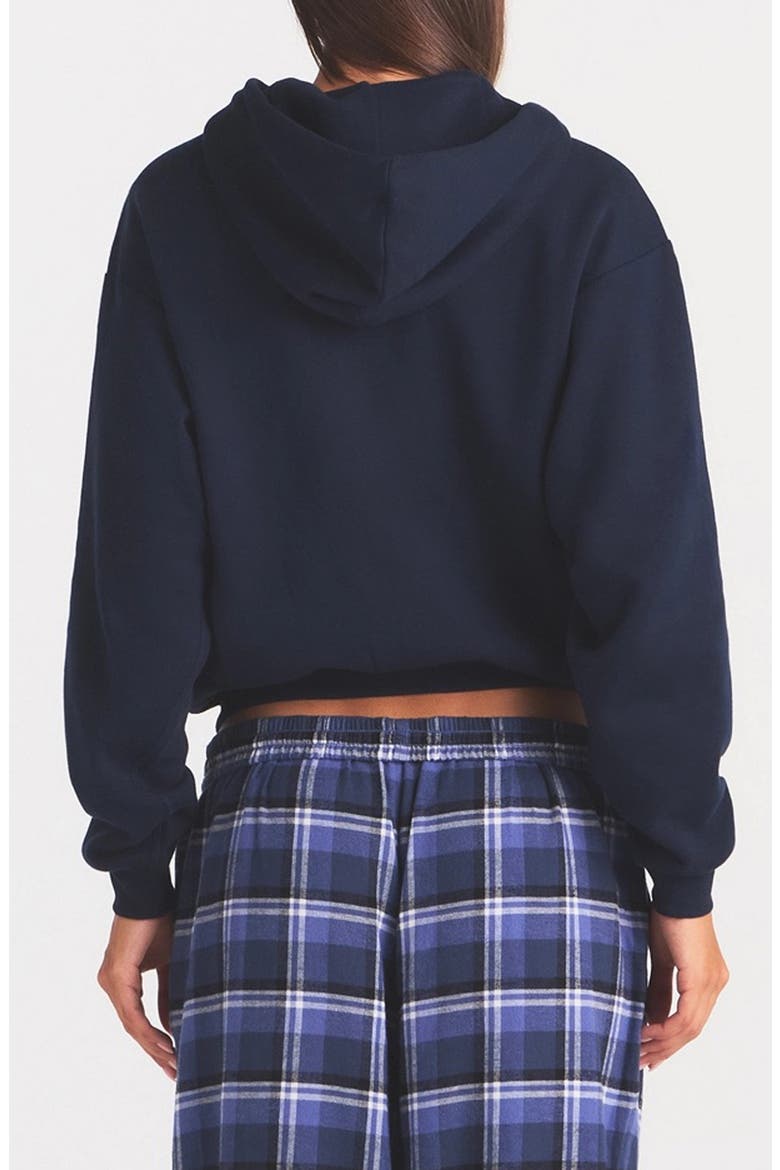 Cotton Blend Fleece Classic Zip Hoodie, Alternate, color, NAVY