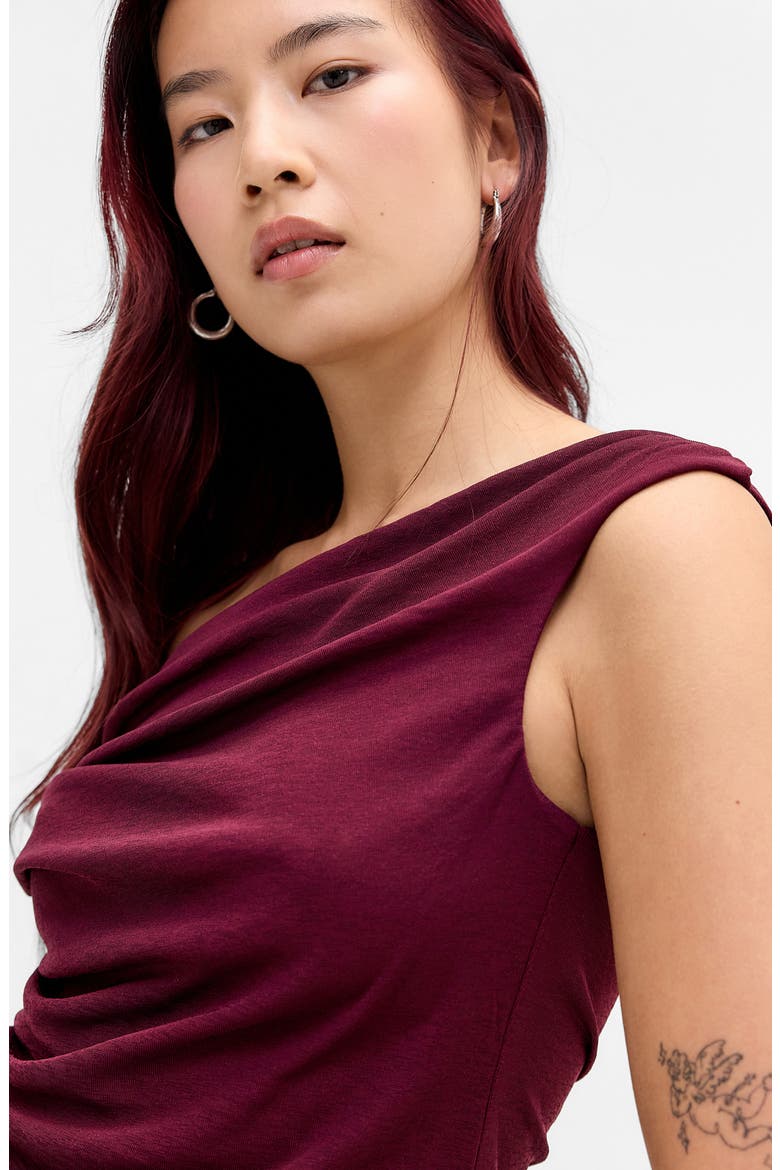 Fia Off the Shoulder Crop Top, Alternate, color, RED