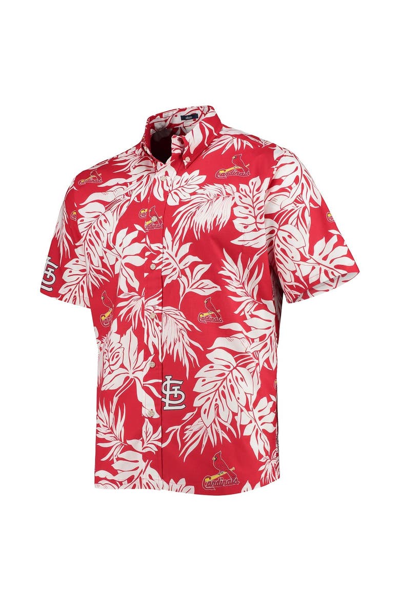 Men's Reyn Spooner Red St. Louis Cardinals Aloha Button-Up Shirt, Alternate, color, Red