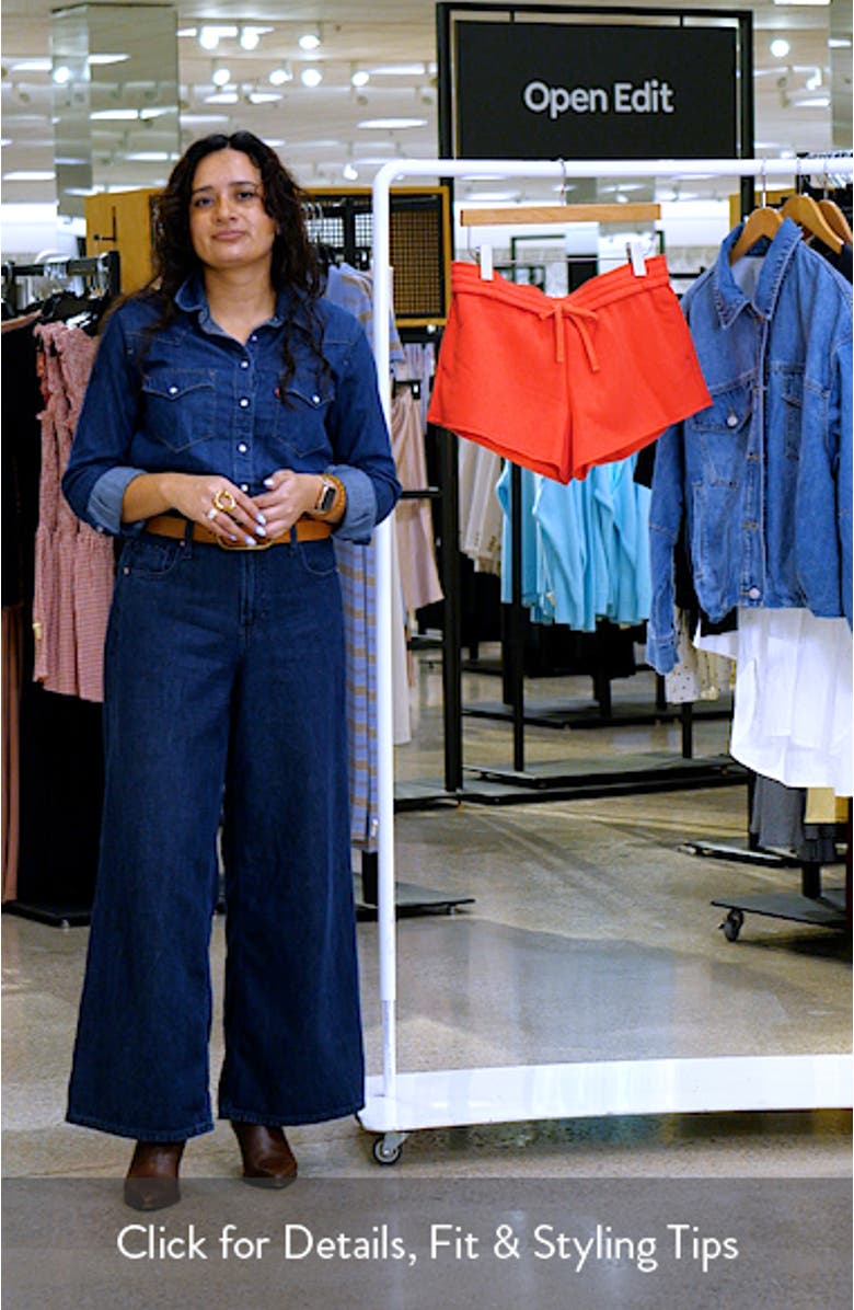 Foldover Fleece Mini Sweat Shorts, sales video thumbnail