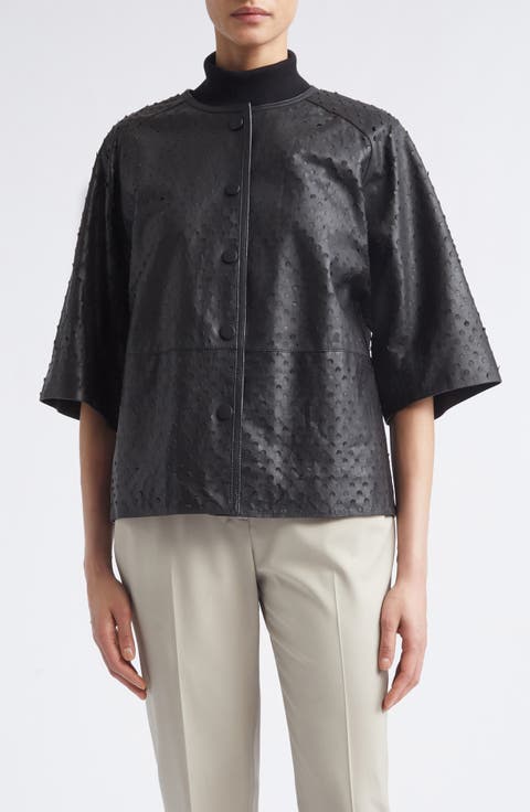 Double Face Wool & Cashmere Crop Jacket