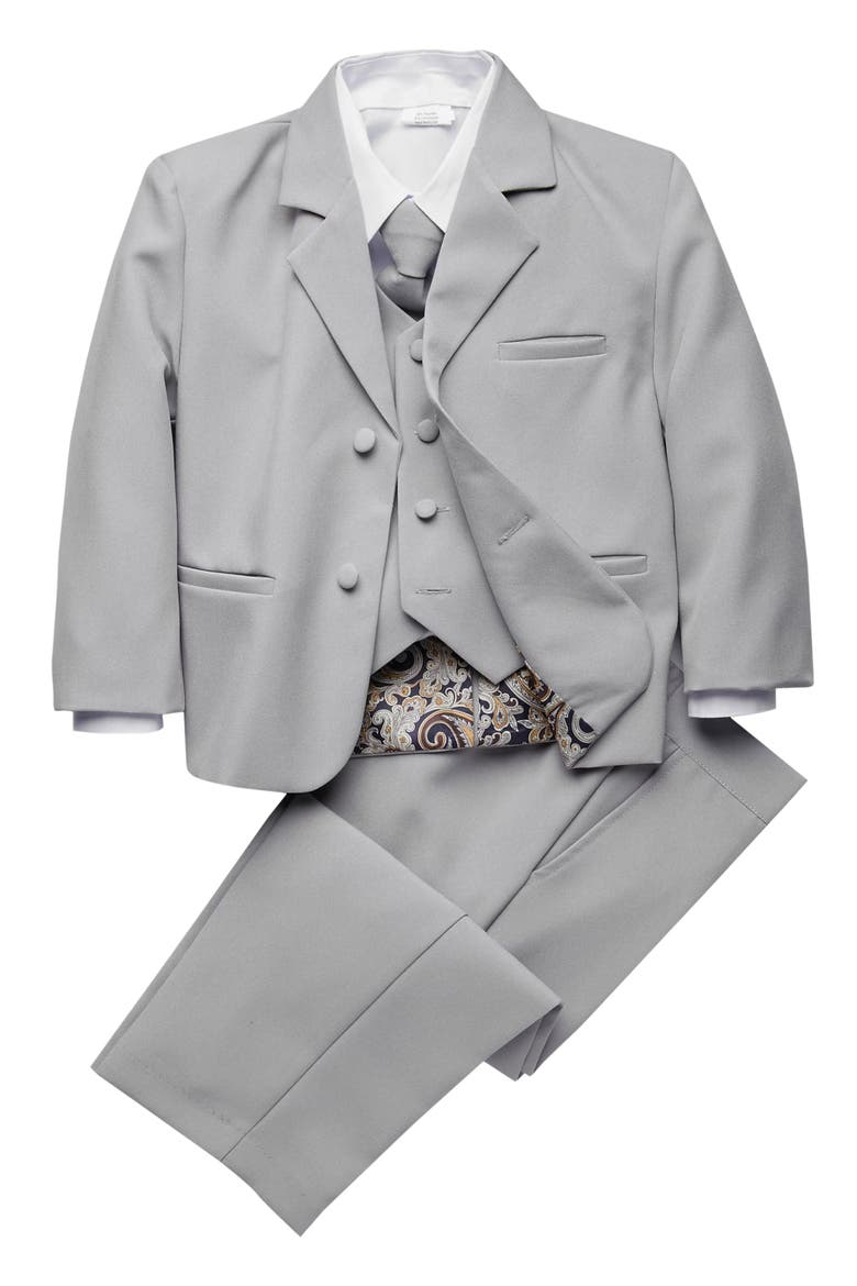 Kids' Joey 5-Piece Suit, Main, color, Light Grey