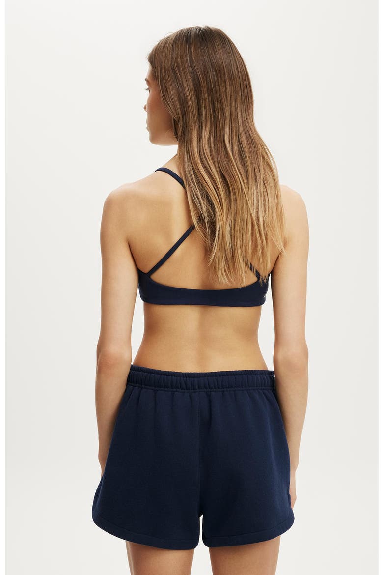 Women's Active Plush Classic Mini Short, Alternate, color, Prep Sport Navy
