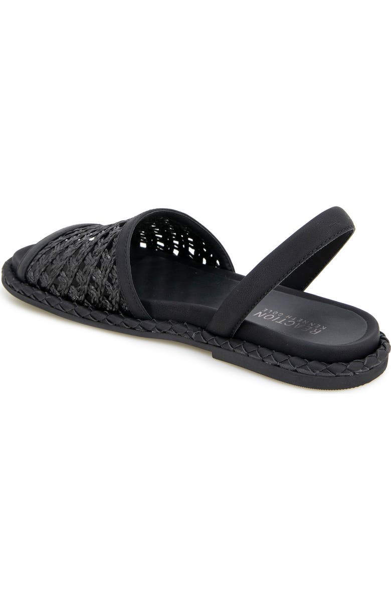 Reaction Kenneth Cole Savvi Slingback Sandal, Alternate, color, Black Raffia