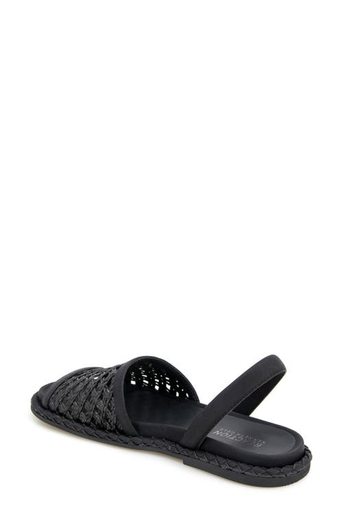 Reaction Kenneth Cole Savvi Slingback Sandal In Black Raffia