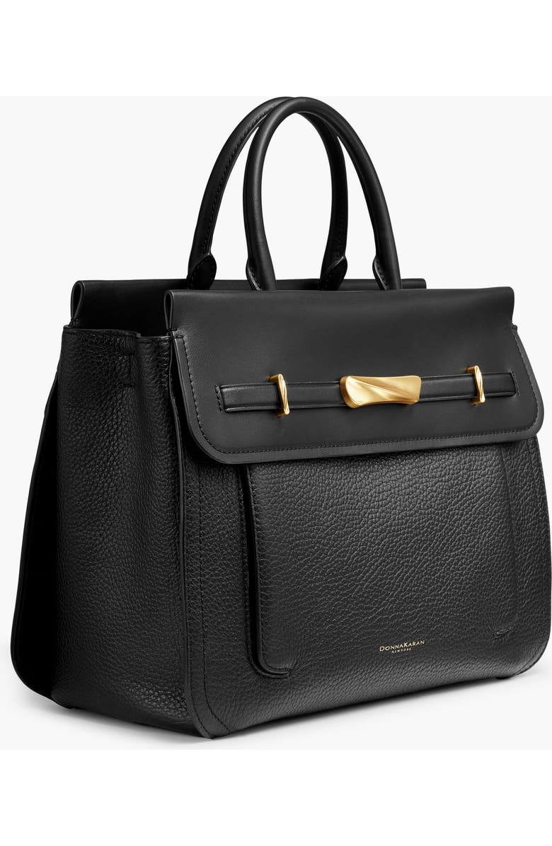 Donna Karan New York Oceanside Satchel, Alternate, color, Blk/Gold