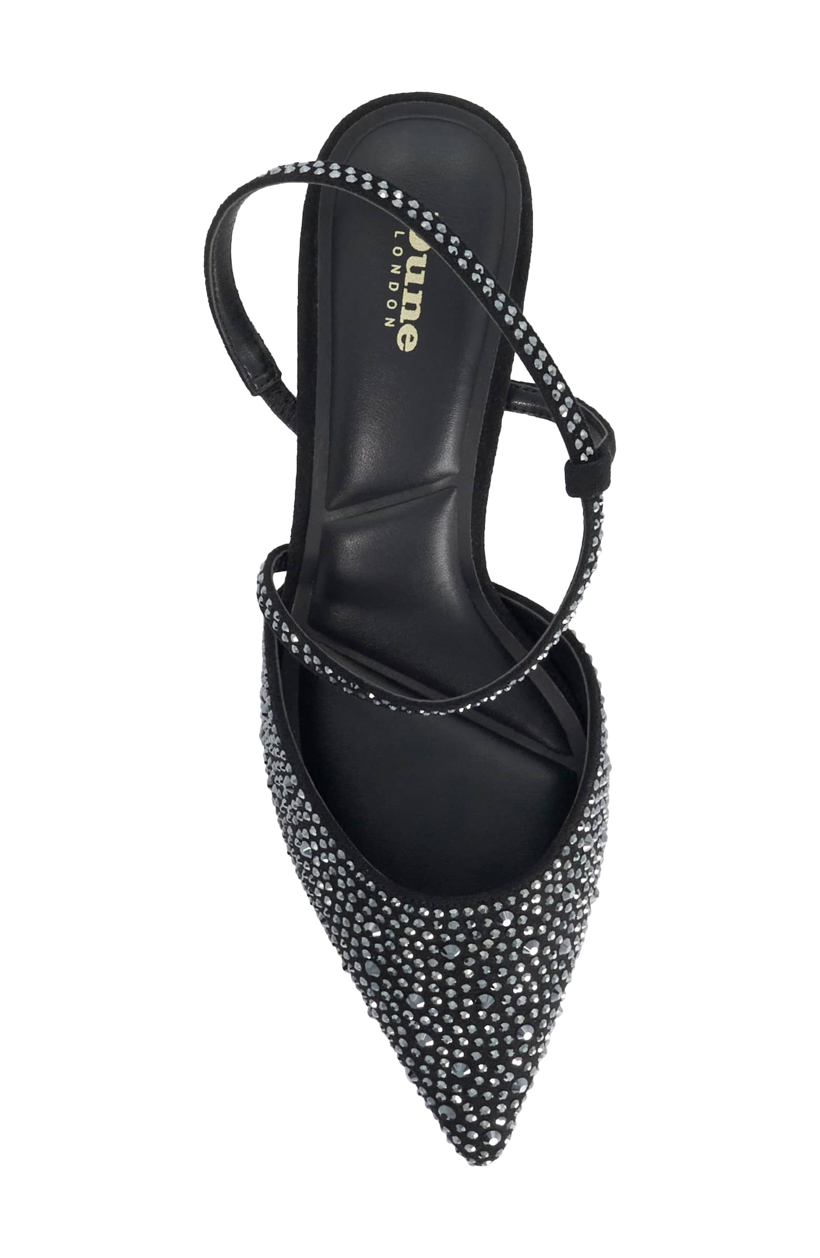 Charmed Studded Pointed Toe Pump, Alternate, color, BLACK