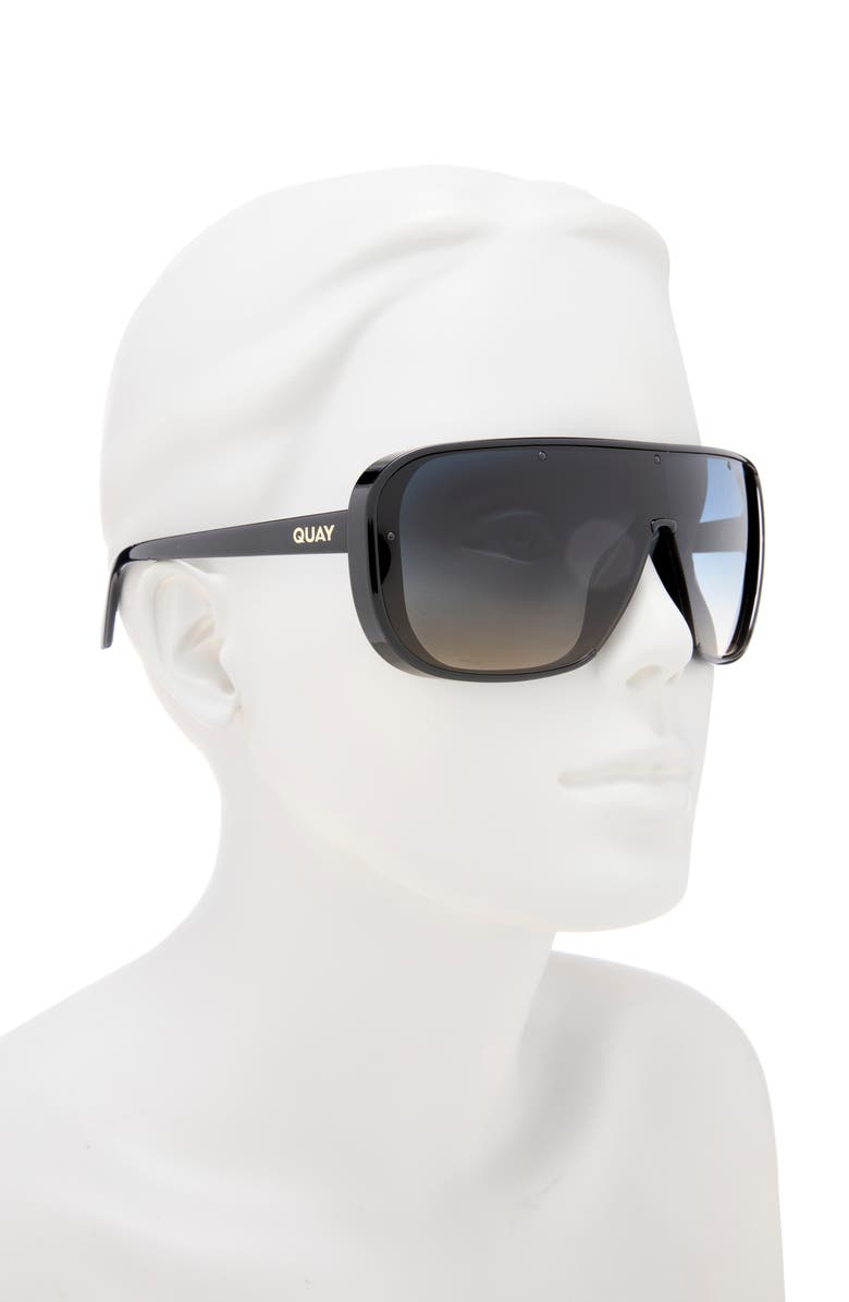 QUAY Center Stage 55mm Gradient Shield Sunglasses, Alternate, color, 