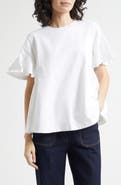 Cinq à Sept Jane Ruffle Sleeve T-Shirt