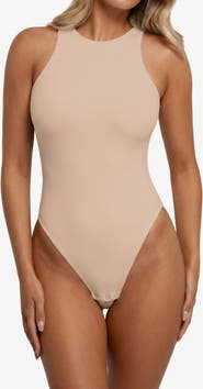 Popilush Cloudsense Shapewear Sleeveless Cutaway Round Neck Bodysuit