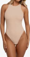 Popilush Cloudsense Shapewear Sleeveless Cutaway Round Neck Bodysuit
