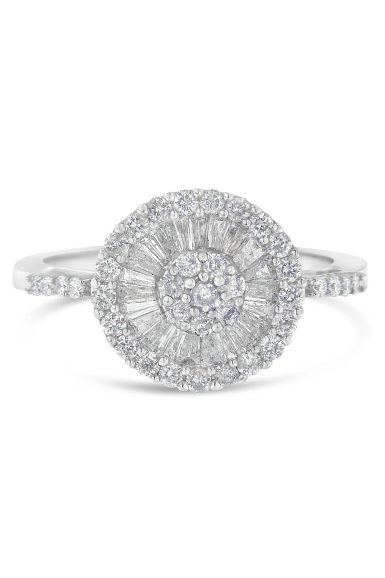 10KT White Gold 1.0 cttw Diamond Cocktail Ring, Main, color, White