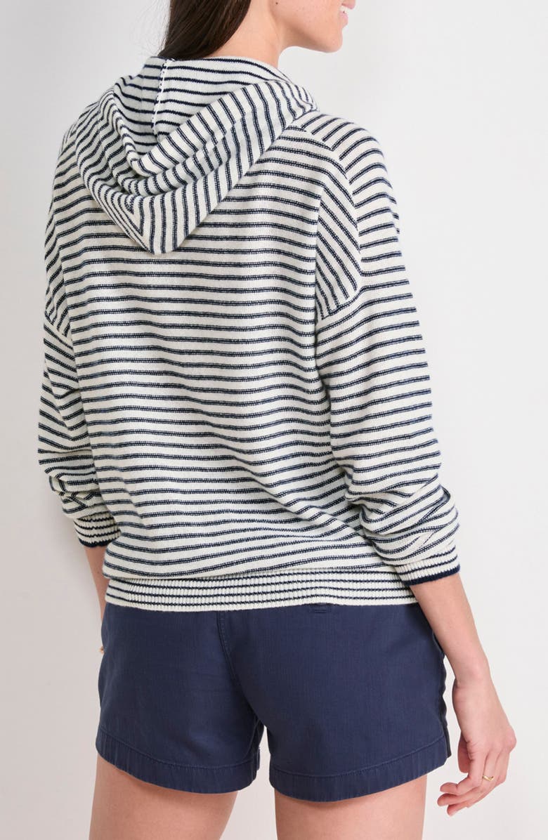 vineyard vines Stipe Cashmere Hoodie Sweater, Alternate, color,