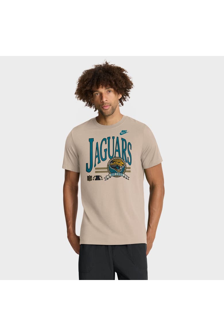 Men's Nike Sand Jacksonville Jaguars Rewind Tri-Blend T-Shirt, Main, color, Sand