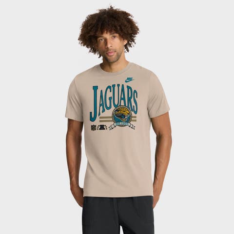 Men's Nike Sand Jacksonville Jaguars Rewind Tri-Blend T-Shirt