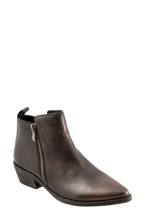 Zense Leather Bootie