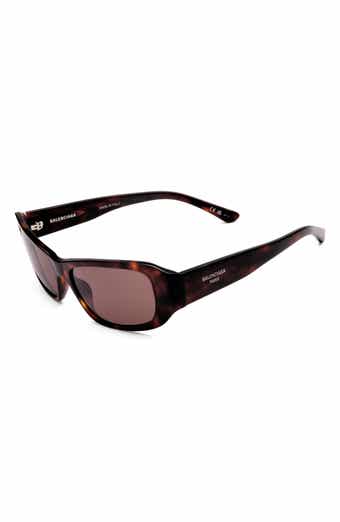 57mm Polarized Rectangular Sunglasses