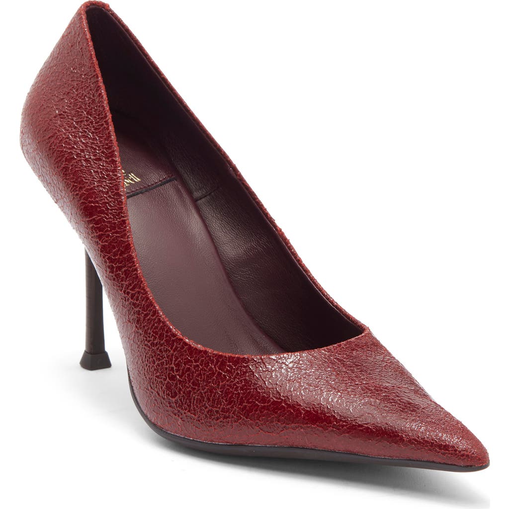 Jeffrey Campbell Risk Taker Pointed Toe Pump In Red