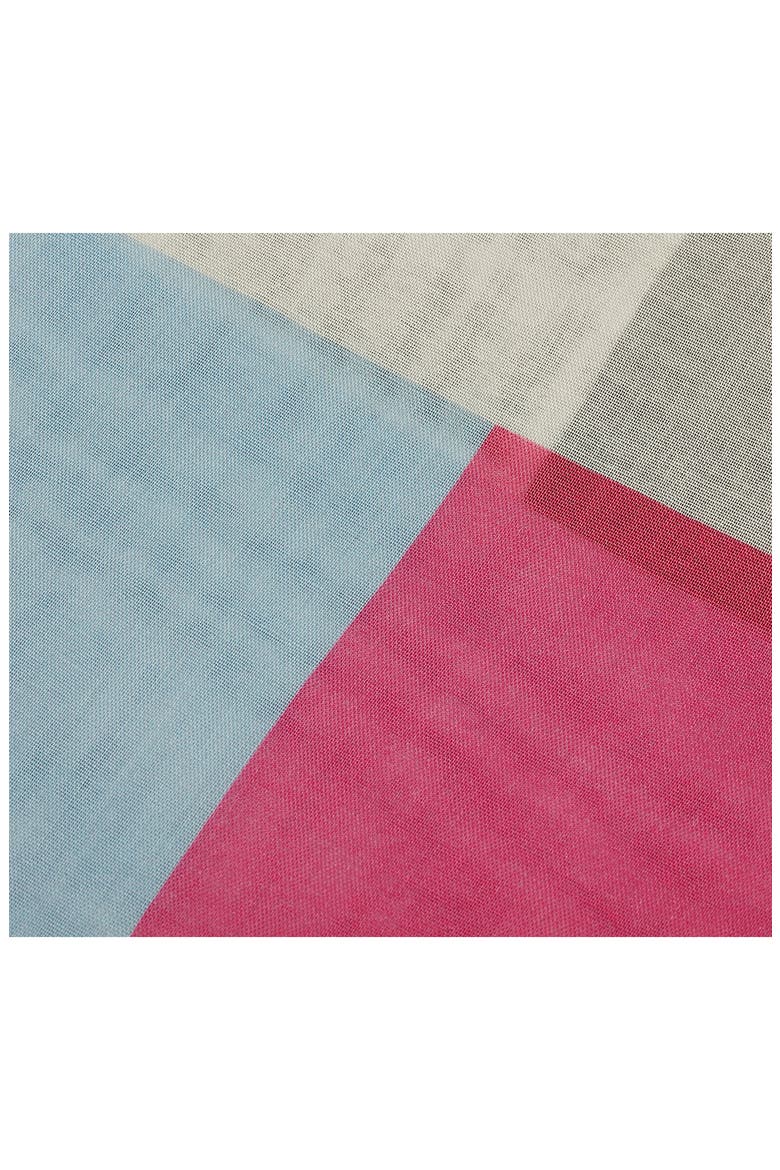 colorblock oblong scarf, Alternate, color, PINK MULTI