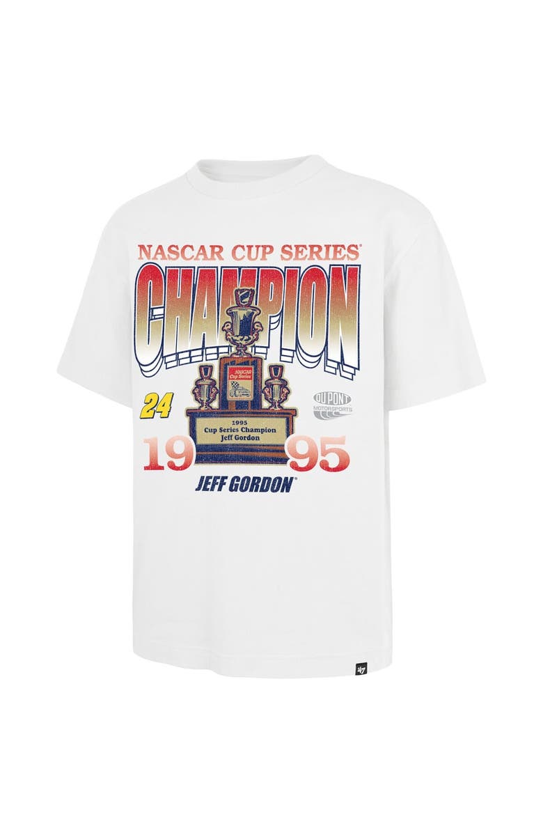 '47 Men's '47  White Jeff Gordon 1995 NASCAR Cup Series Champion Race Day Foundation T-Shirt, Alternate, color, White