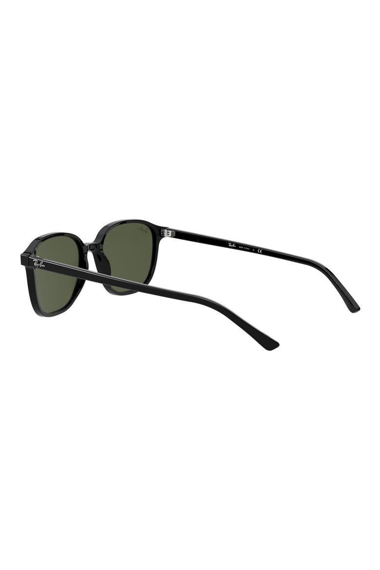 53mm Square Sunglasses, Alternate, color, BLACK/ GREEN