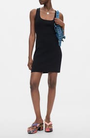 Desigual Knit Crochet Trim Minidress