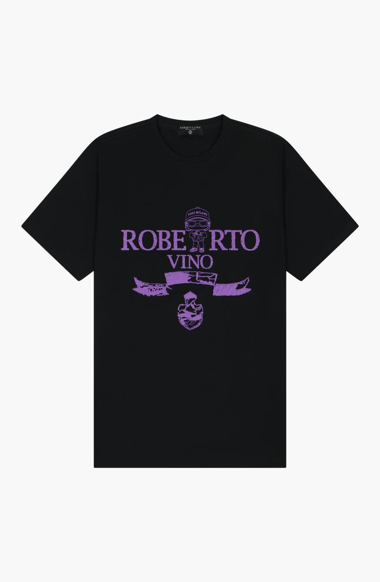 Roberto Vino Roberto Icon Slim Tee, Alternate, color, Black