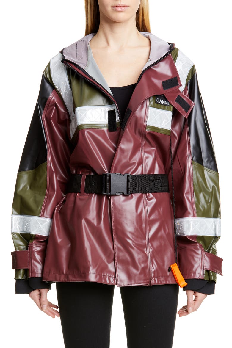 x 66°North Flot Hooded Unisex Jacket, Main, color, KALAMATA 861