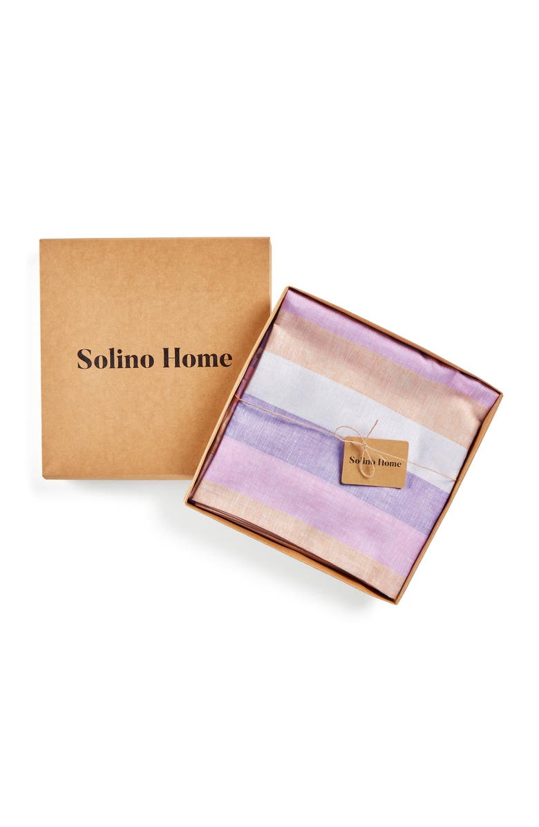 Solino Home Linen Tablecloth - Gelato Stripe, Alternate, color, Gelato