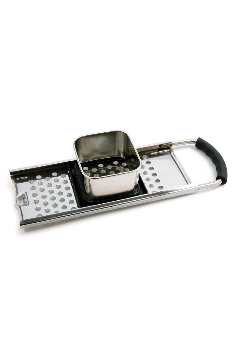 Stainless Steel Spaetzle Maker with Non-Slip Handle, Main, color, Silver