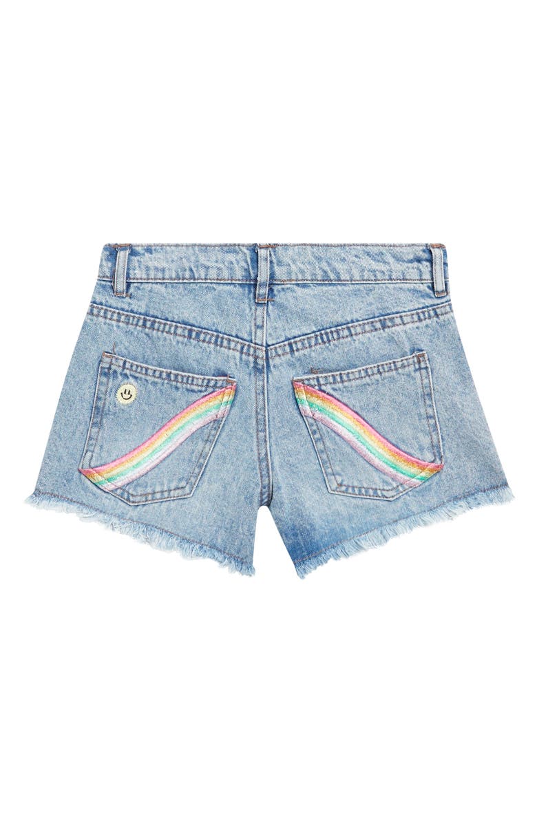 Jessica Simpson Kids' Embroidered Denim Shorts, Alternate, color, Light Wash