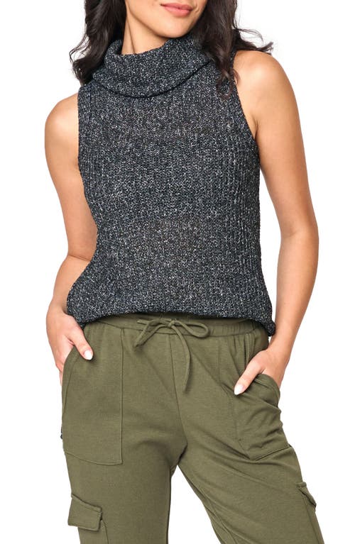 Shop Gibsonlook Cowl Neck Sweater Tank In Black