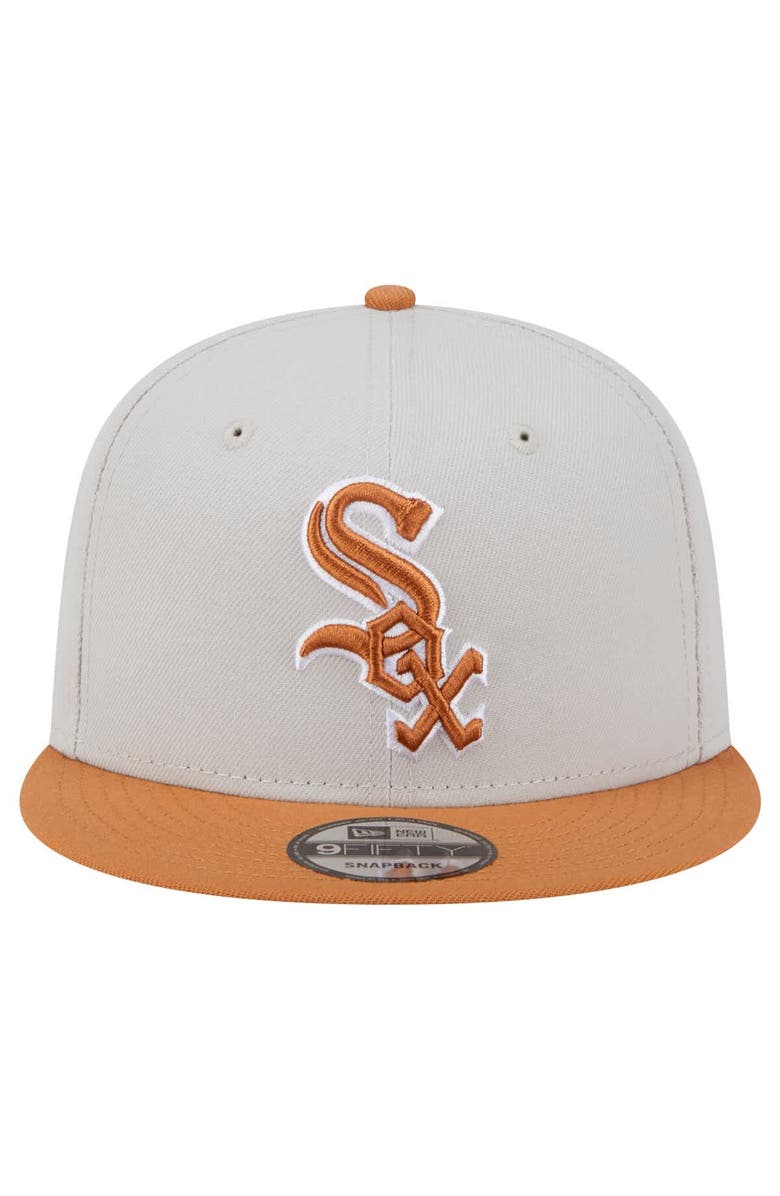 New Era Men's New Era Khaki/Brown Chicago White Sox Color Pack Two-Tone 9FIFTY Snapback Hat, Alternate, color, 