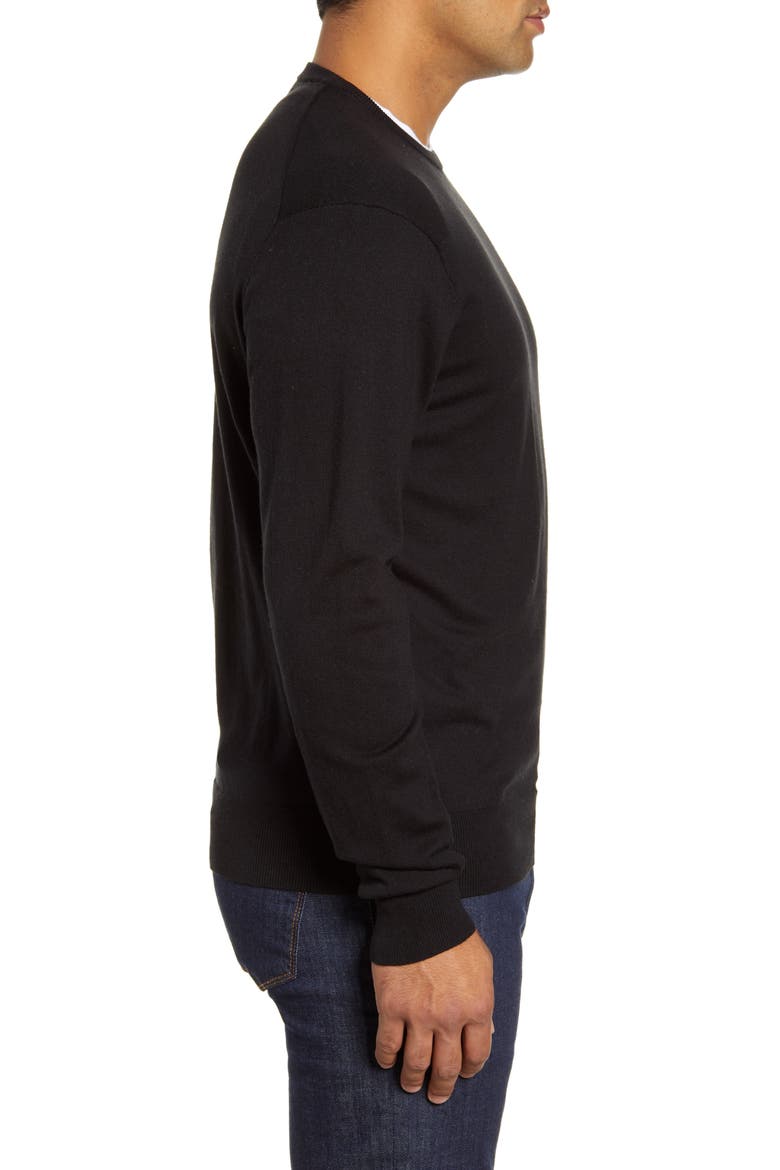 Crown Crewneck Sweater, Alternate, color, BLACK