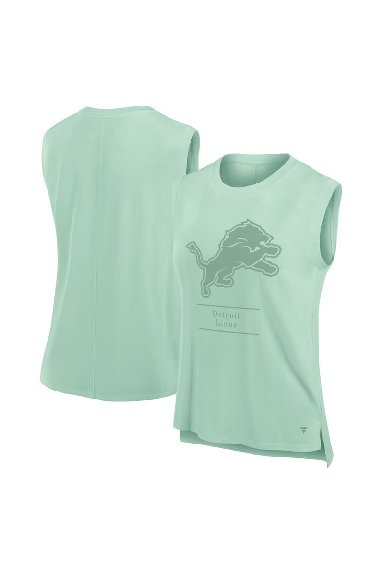 Women's Fanatics Mint Detroit Lions Studio Embrace Tank Top, Alternate, color, Mint