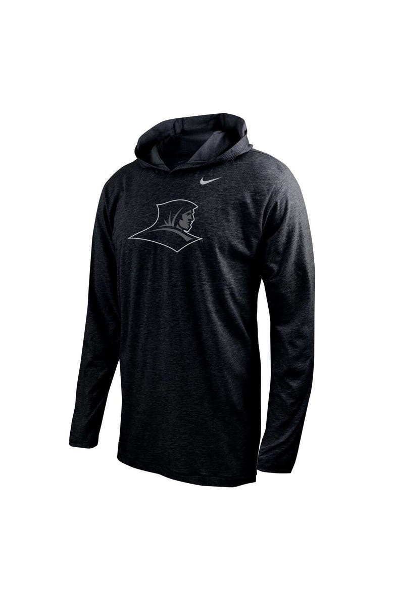 Nike Men's Nike Black Providence Friars Color Pop Performance Hoodie Long Sleeve T-Shirt, Alternate, color, 