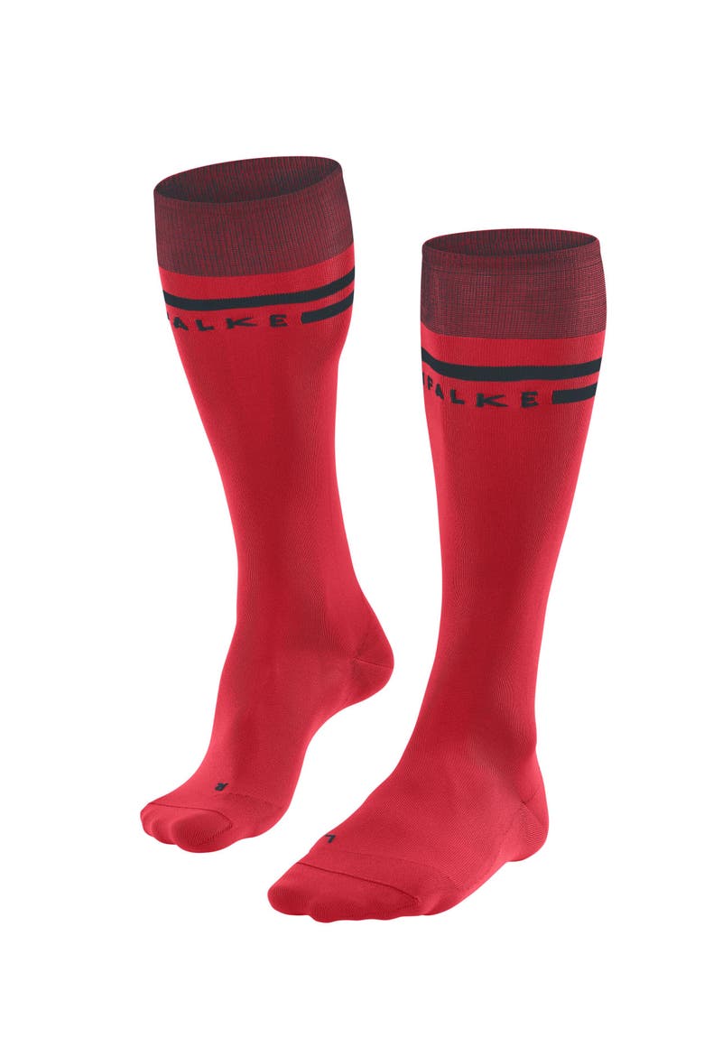 SK7 Race Ski Socks, Main, color, Lipstick