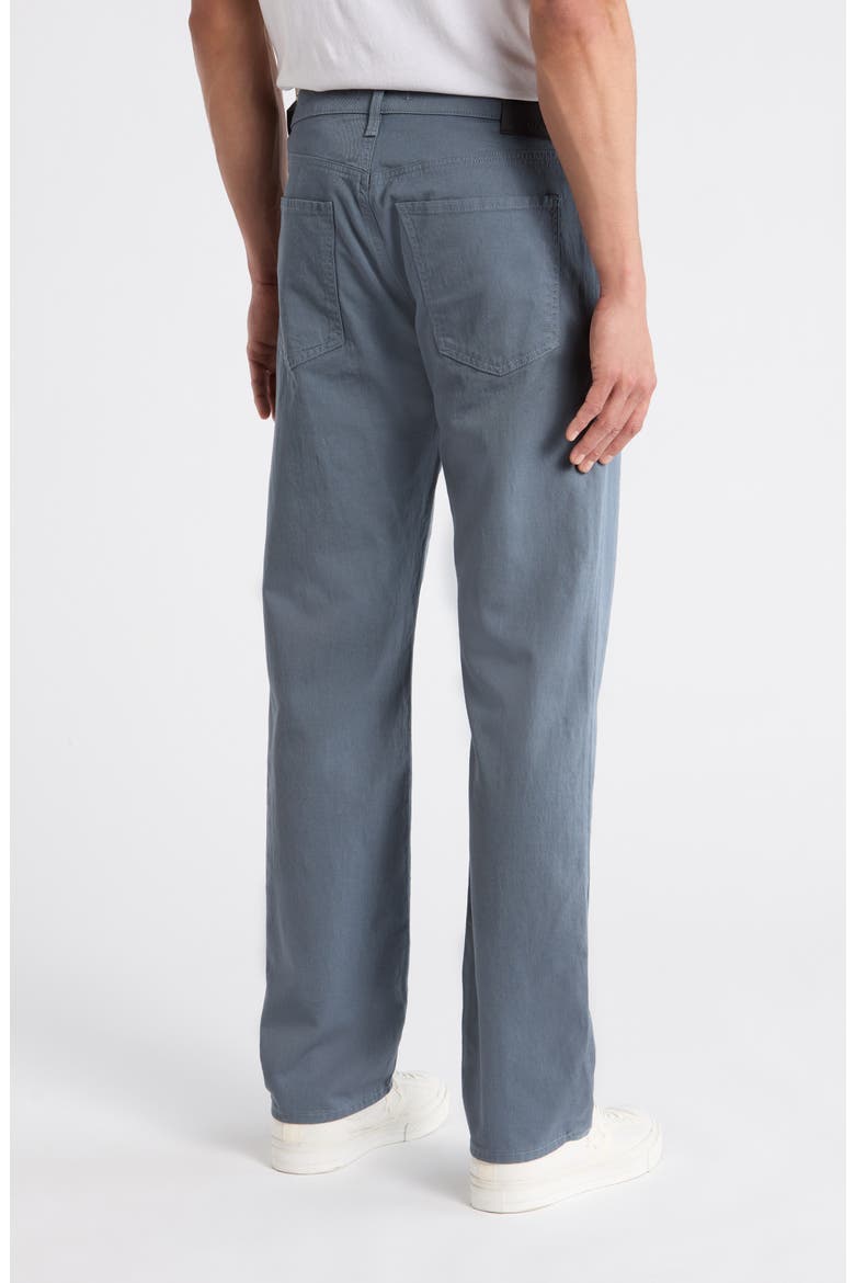 Elijah Relaxed Straight Stretch Cotton & Linen Pants, Alternate, color, STONE BLUE