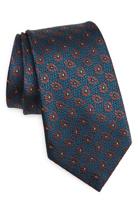 Paisley Medallion Mulberry Silk Tie