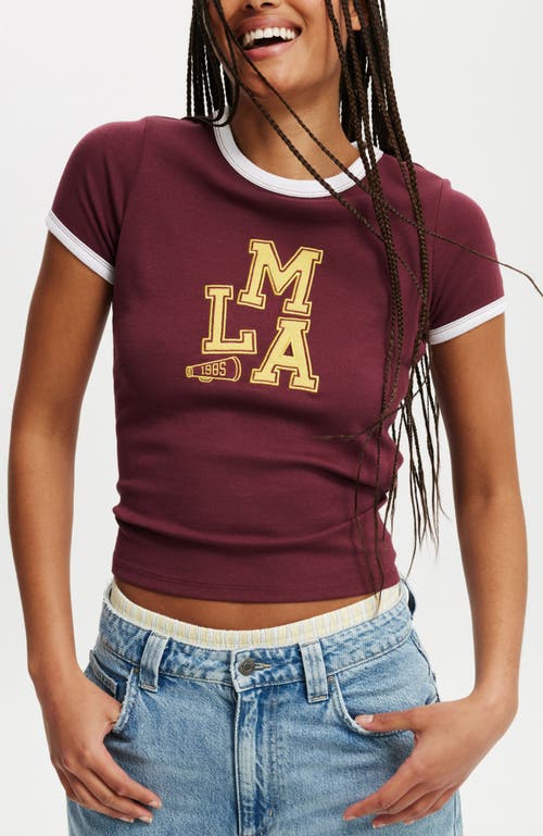 COTTON ON FITTED GRAPHIC LONGLINE TEE 