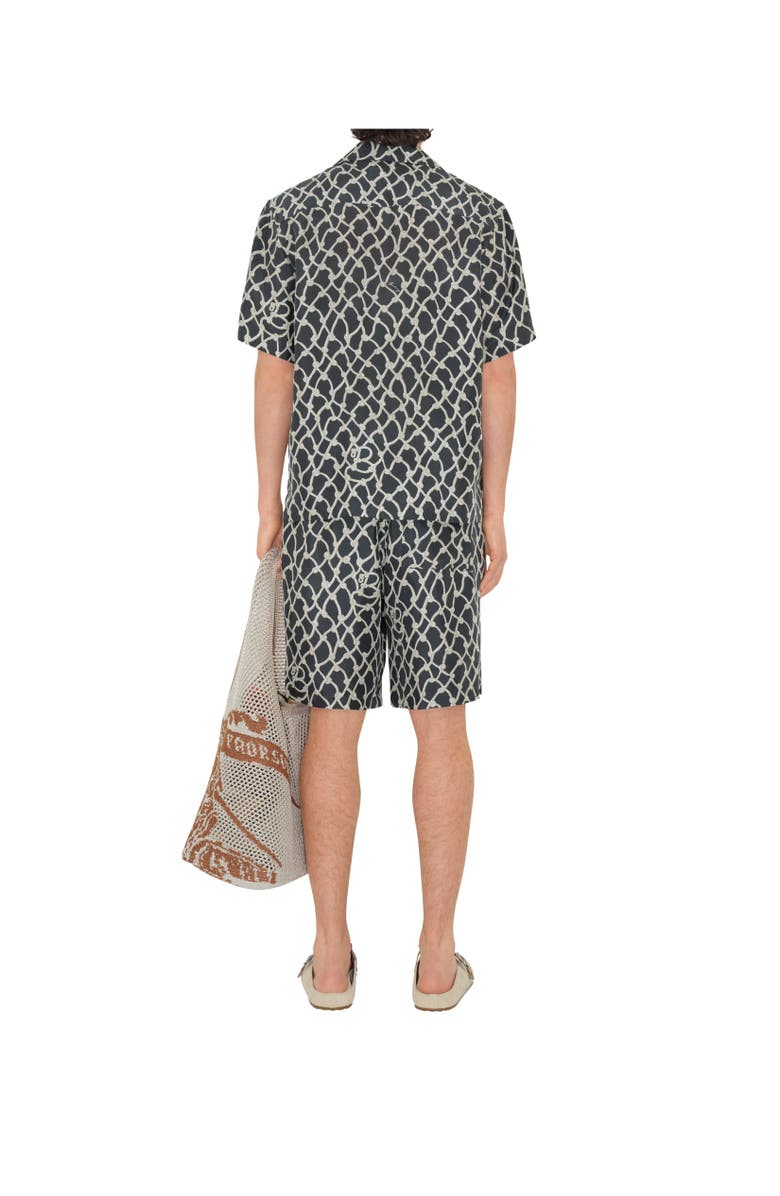 Burberry Knot Silk Shorts, Alternate, color, Magnet