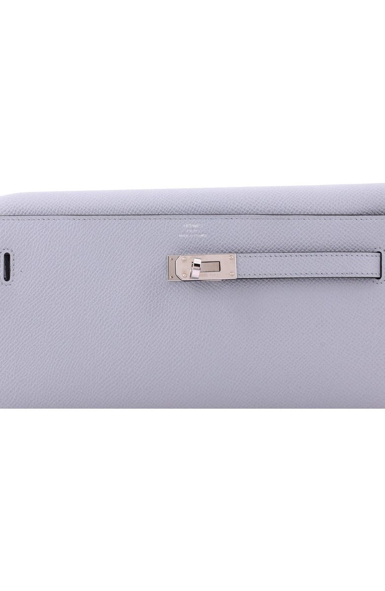 Pre-Owned Hermes Kelly To Go Wallet Epsom, Alternate, color, Bleu Glacier