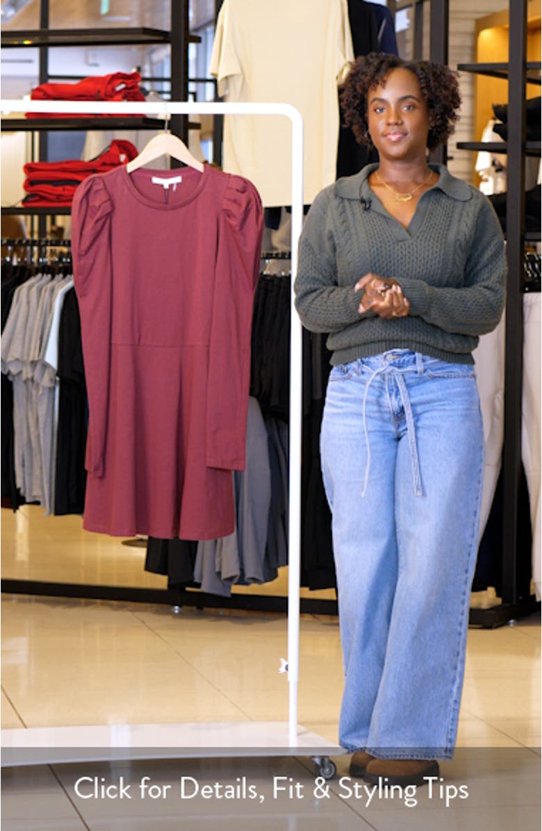 Long Puff Sleeve Minidress, sales video thumbnail