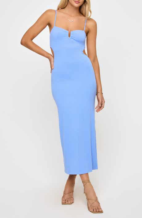 LSPACE Cameron Cutout Rib Cover-Up Midi Dress