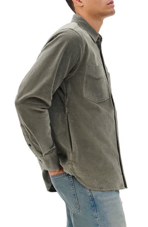 Rag & Bone Cpo Corduroy Overshirt In Gray