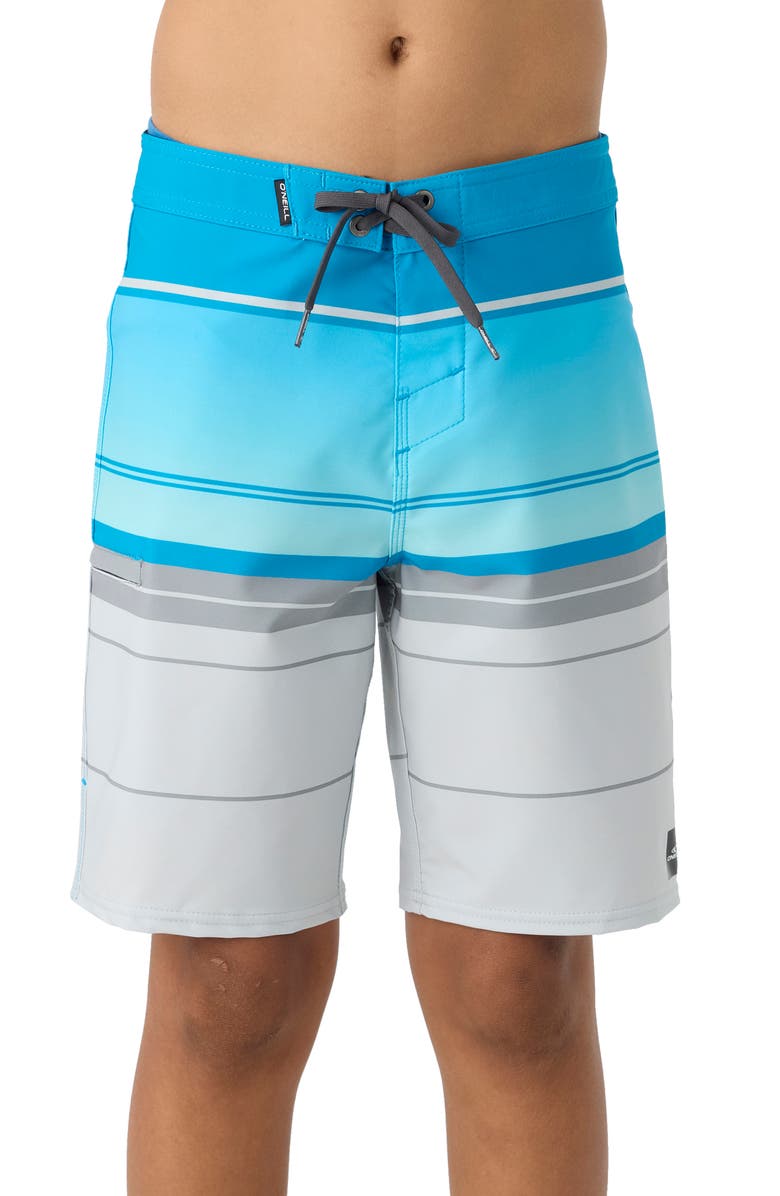 O'Neill Kids' Hyperfreak Heat Stripe Swim Trunks, Main, color,