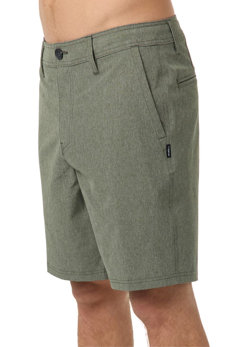 Reserve Water Resistant Hybrid Shorts, Alternate, color, HEATHER MULLED BASIL