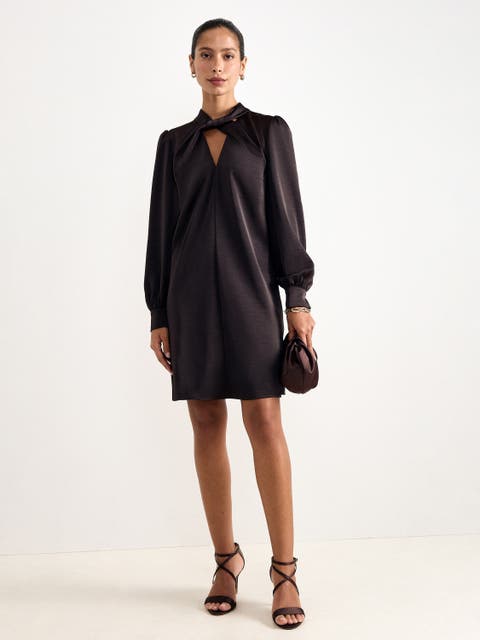 Elva Satin Shift Dress