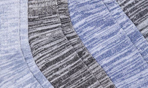 Nordstrom Rack Assorted 5-pack Color Tip Marl Quarter Socks In Navy Multi